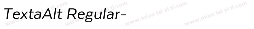 TextaAlt Regular字体转换